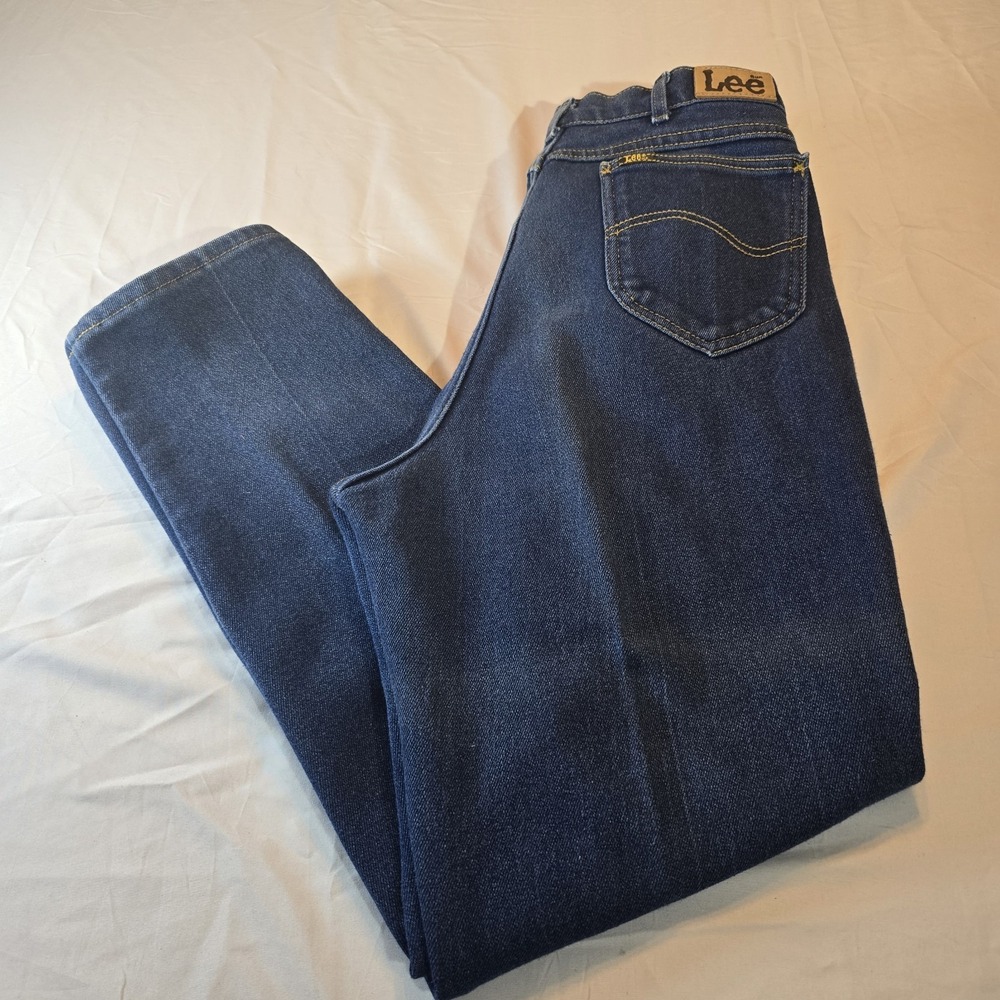 Vintage Lee Womens Mom High Waist Blue Denim Jeans Union Made In USA Sz‎ 20W